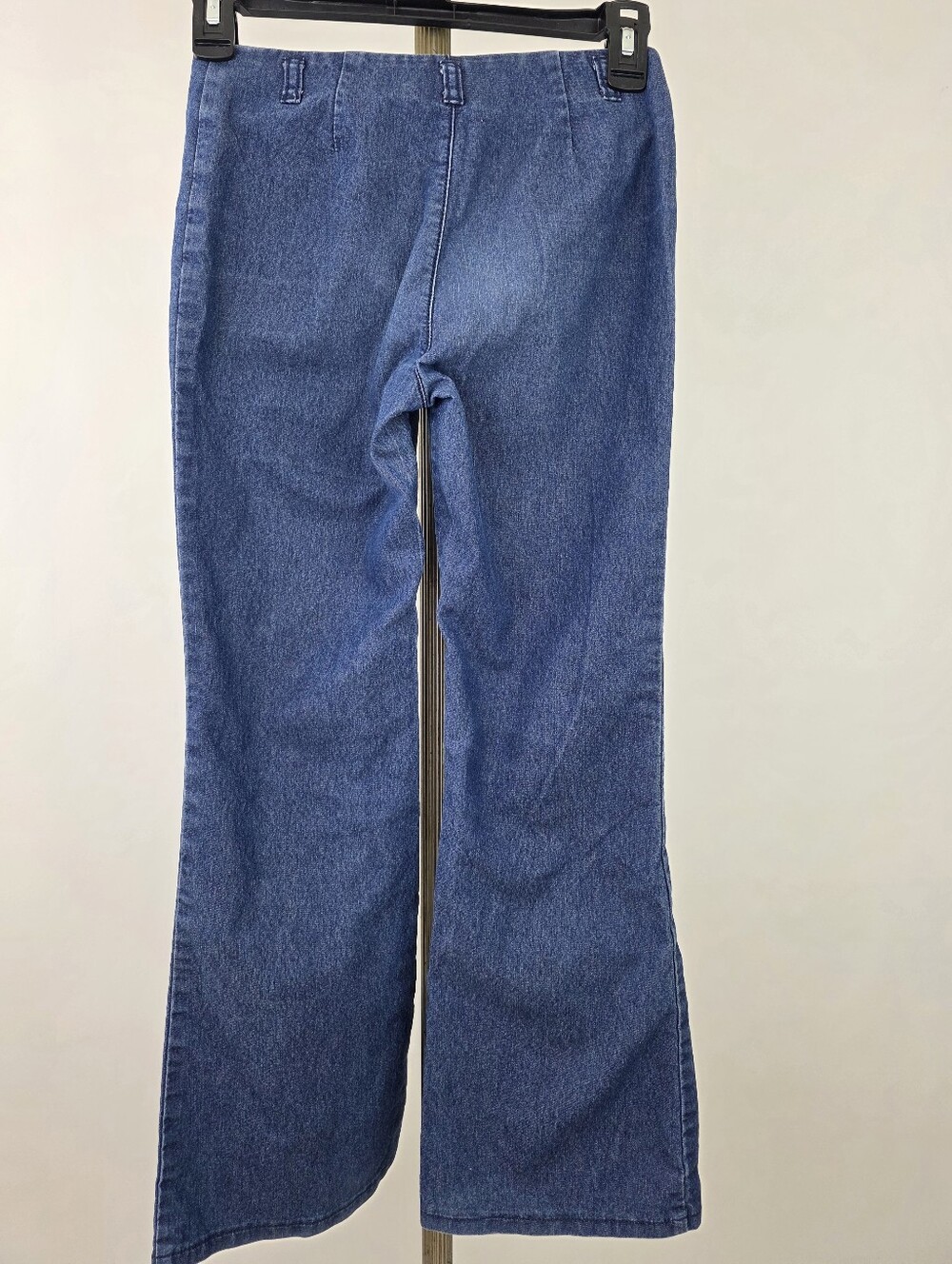 Limited Too Vintage Y2K Girl's Medium Wash Wide Leg Flare Sleek Denim Jeans 10 - Picture 4 of 6